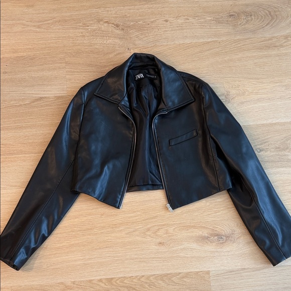 Zara Jackets & Blazers - Zara Faux Leather Jacket